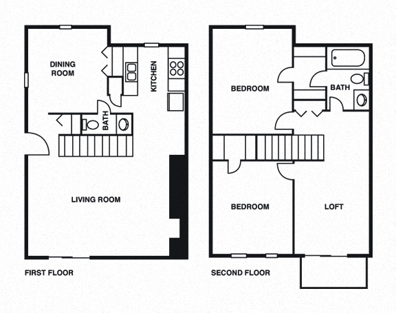 Floor plan for 2 beds, 1.5 baths, 1776 sqft